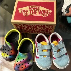 Used vans and crocs size 5